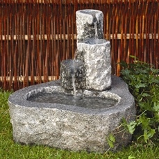 Vandspil type A, mørkegrå granit